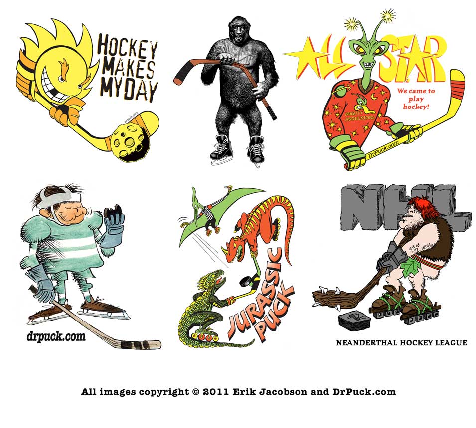 Coming soon, wild and whacky hockey t-shirts from DrPuck.com